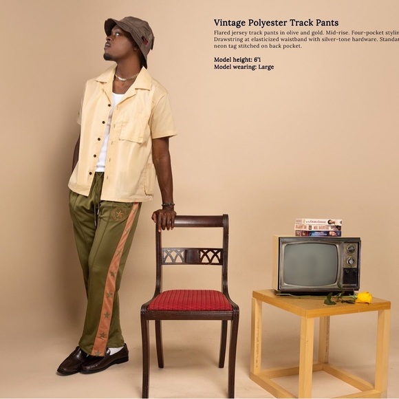 vintage phase polyester track pants - Picture 4 of 4